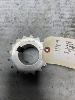 Stainless Steel 4 1/4” Triple Sprocket Wheel With 2″ Bore