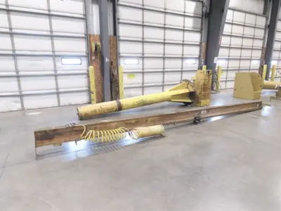 1/4 Ton 500 Lb Free Standing Jib Crane 20' Span 12' Height Under Beam