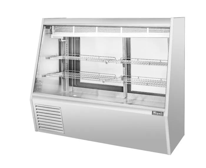 Migali 5 Ft Deli Display Case, Straight Glass