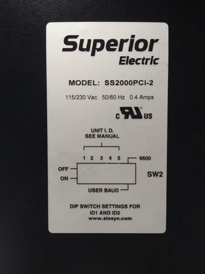 SS2000PCI-2 DANAHER MOTION SUPERIOR ELECTRIC SS2000PCI2 PACKAGED PROGRAMMABLE
