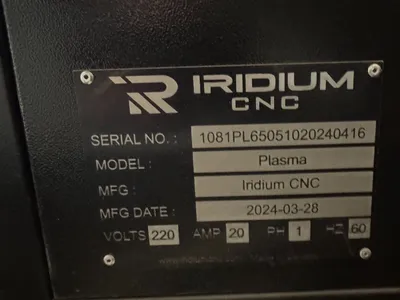 2024 IRIDIUM CNC Plasma Plasma Cutters | FERRIC Machinery, Inc. (4)