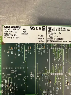 Allen Bradley 1756-M13 /A Rev. F01 600ma- 5.1Vdc (6.4.2)