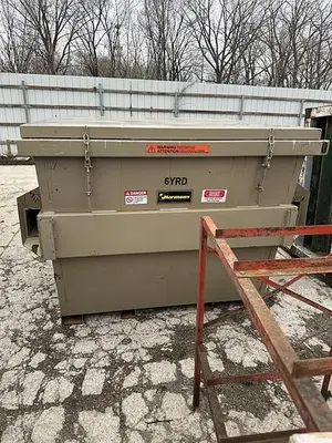 USED HARMONY C100SB TWO YARD SHORT BACK COMPACTOR