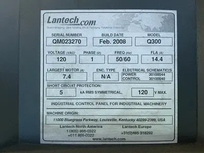 Used 2008 LANTECH Q300 Wrapping Machines Ohio US | HGR 24 #1516933