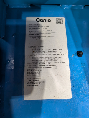 New | in-Stock 2026 Genie GS-2632E Scissor Lifters Texas US | Stack Equipment #1208741