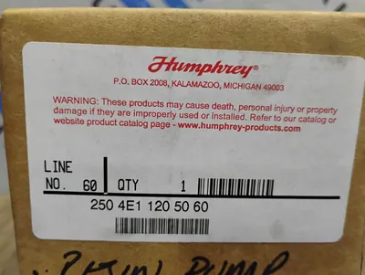 HUMPHREY 250-4E1-120-50-60 Pumps & Hydraulics | ESS Industrial Equipment Sales (3)