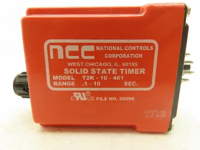 NCC T2K-10-461 Solid State Timer 0.1-10 Seconds