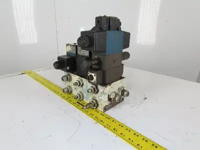 Rexroth 4WE10D31/0FCW110N9DAL 4/2 Way Hydraulic Regulated Valve Assembly 120V