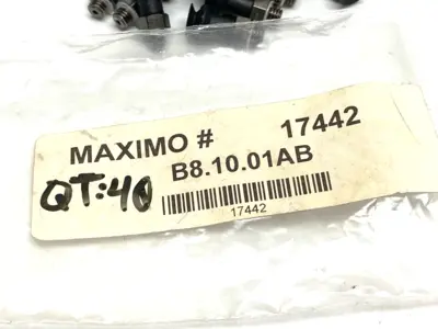 USED PIAB ROUND BELLOWS SUCTION CUP BLACK M5 MALE, 3250083