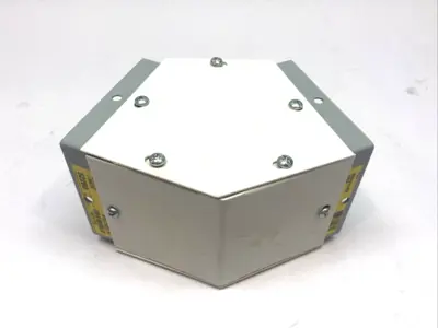 USED NVENT HOFFMAN ELBOW WIREWAY 45° 4" X 4" STEEL WHITE W/ 2X F44GUC