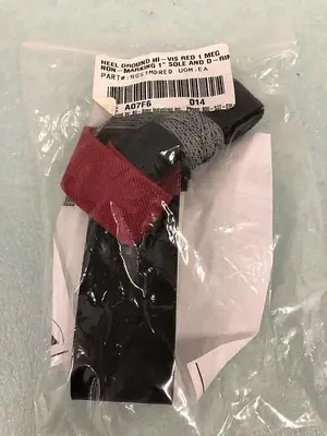 3M HEEL GROUND HI-VIS RED 1 MEG NON MARKING 1'' HGS1MDRED