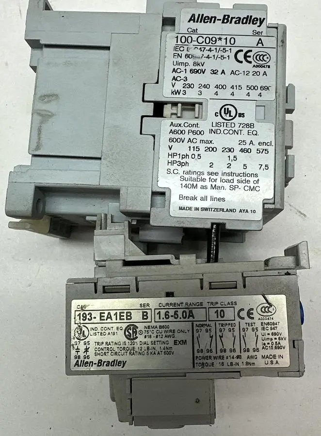 Used ALLEN-BRADLEY 100-C09*10 Industrial Controls | Surplus Asset Holdings #1220469