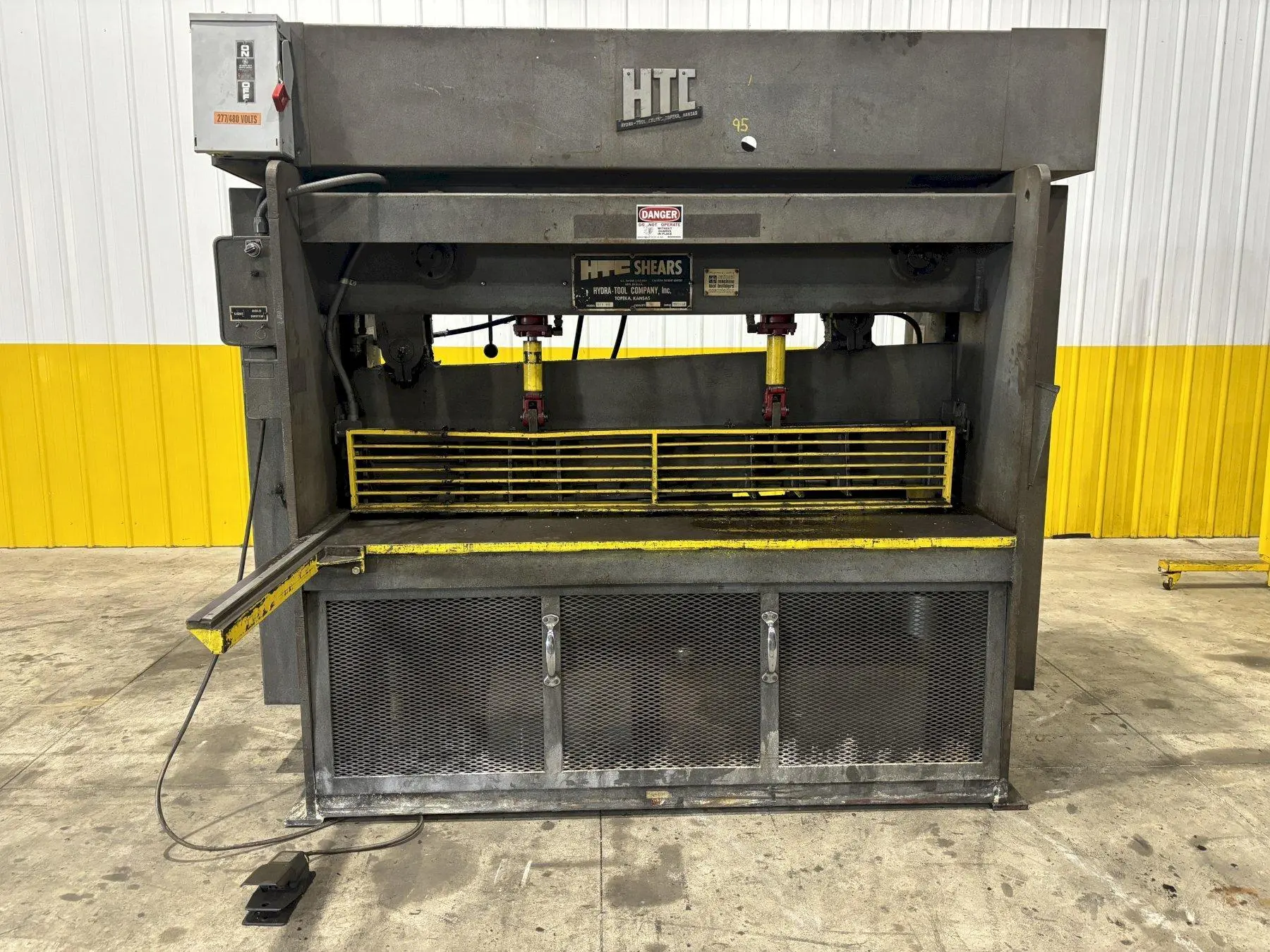 6' x 3/8" HTC MODEL #375-6S HYDRAULIC SHEAR: STOCK #21236
