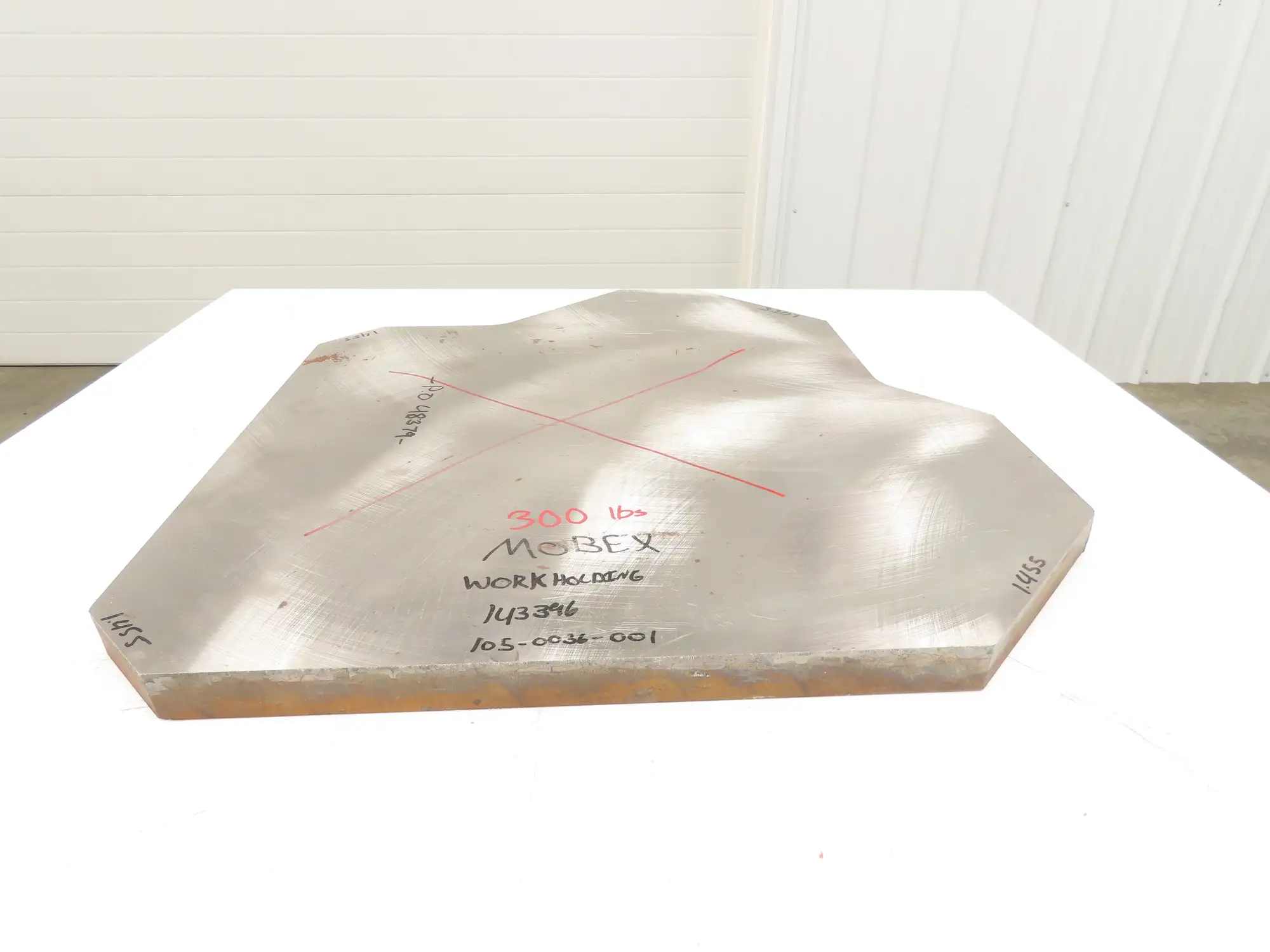 Mild Carbon Steel Flat Ground Stock 1-7/16" x 25"x 25"  300Lbs