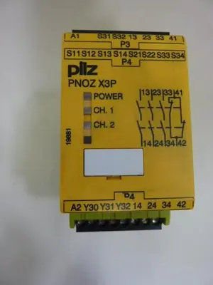 USED PILZ PNOZX3P24VDC24VAC3N/O1N/C1SO