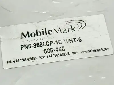 PN6-868LCP-1C-WHT-6 RFID | Mobile Mark  Panel Antenna 865-870 MHz 500-448 - New