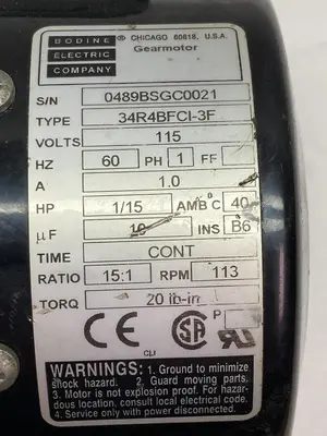 USED BODINE 0489BSGC0021