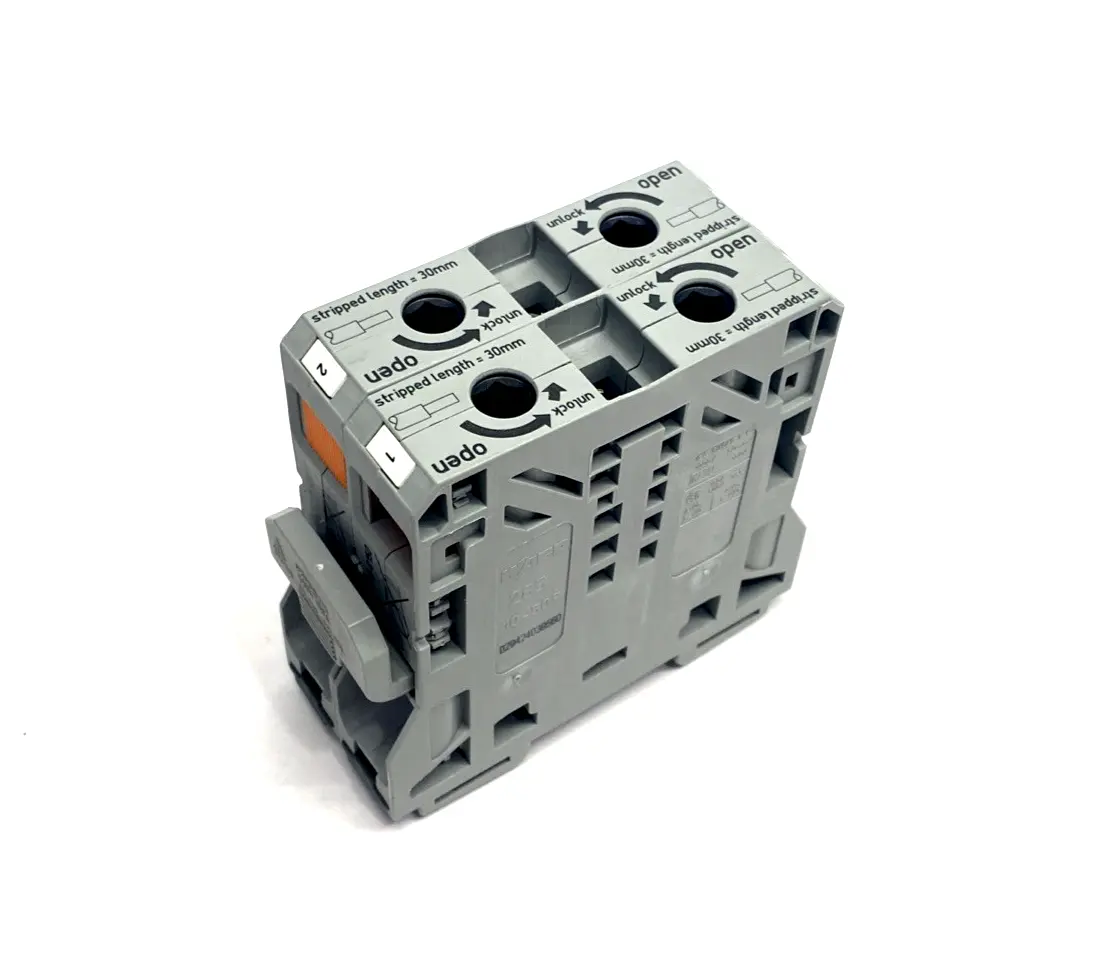 0285-0150,285-0150,029424039560 | Wago 0285-0150 Terminal Block 150A 8-1/0 AWG 8-2/0 AWG 029424039560 LOT OF 2 - Used