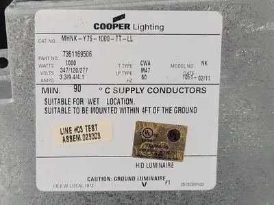 USED 2011 COOPER MHNK-Y76-1000-TT-LL
