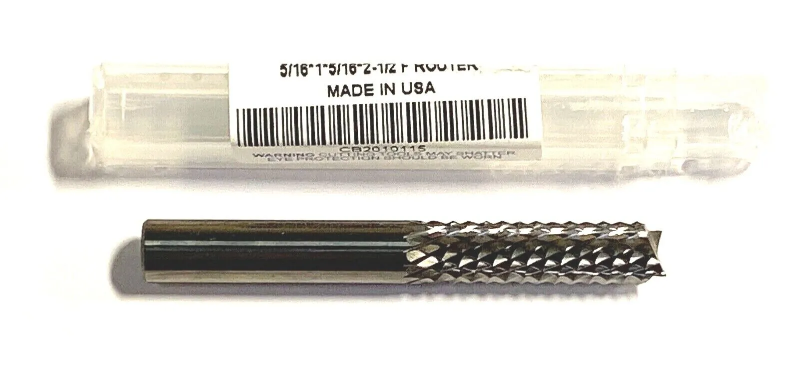 Rapidkut Solid Carbide Router 5/16" x 1" x 5/16" x 2-1/2" Fishtail Style USA