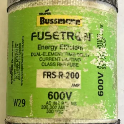 Used BUSSMANN FRS-R-200 Miscellaneous Equipment (Electrical & Power) Ohio US | Surplus Asset Holdings #1239937