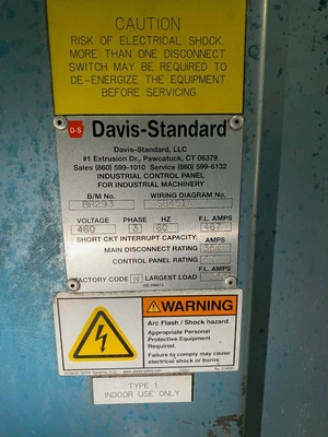 4.5" Davis Standard/WRP12i Pelletizing Line