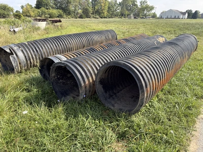 Used (4) 36" X 20' PLASTIC DUAL WALL CULERTS _UNKNOWN_ Miscellaneous Equipment Michigan US | Miedema Asset Management Group #1424761