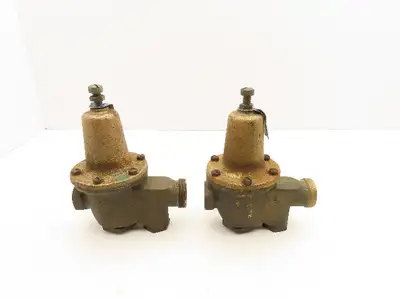Watts 5M3/U5 Water Pressure Regulator Valve 3/4" Brass 25-75psi  Lot of 2