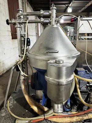 Alfa-Laval VNPX 510 SGD-34GS clarifier centrifuge skid, 316SS.