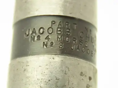 Jacobs No 16N Drill Chuck Heavy Duty Ball Bearing 1/8-5/8" Cap No 4 Morse Shank