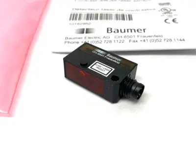 New | in-Stock BAUMER MINIATURE DIFFUSE CONTRAST SENSOR 3~150MM Sensors | Maverick Industrial Sales #1108404