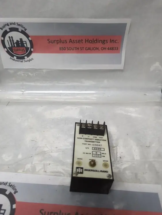 Used INGERSOLL RAND IX9247 Industrial Controls Ohio US | Surplus Asset Holdings #1235569