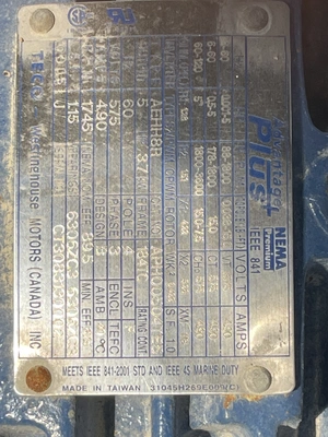 Seepex BN 15-6LT 5hp Progressive Cavity Pump
