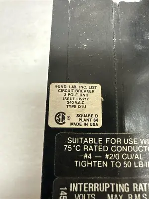 Used SQUARE D Q1U370 Circuit Breakers | Surplus Asset Holdings #1188957