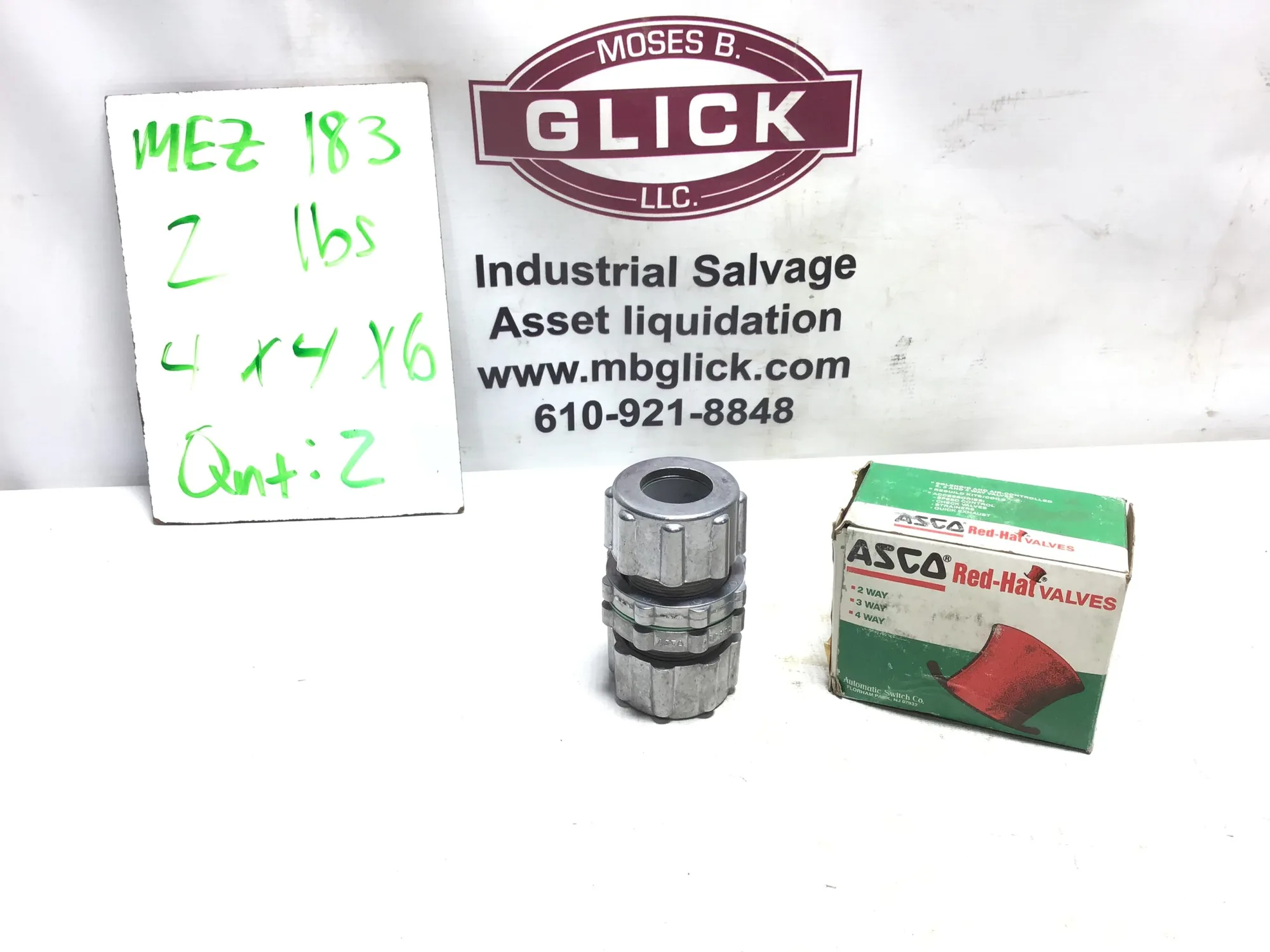 ASCO BF25D BULKHEAD Fitting CONNECTOR