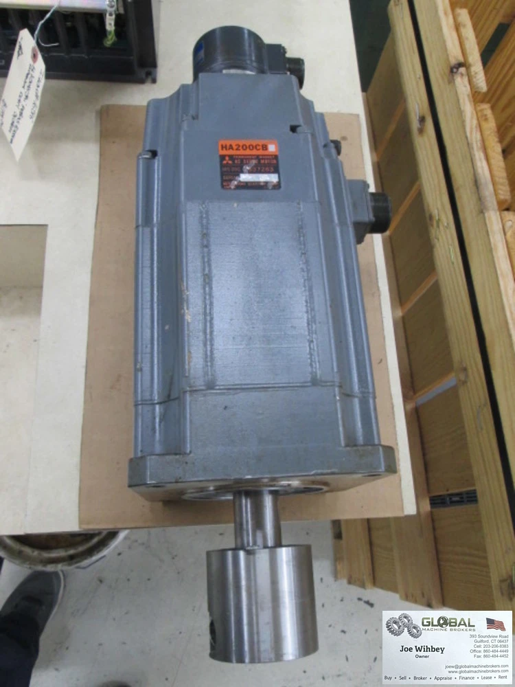 Mitsubishi HA200CB Y-Axis AC Servo Motor W/Tamagawa Seiki FA-Coder Off M-H60D