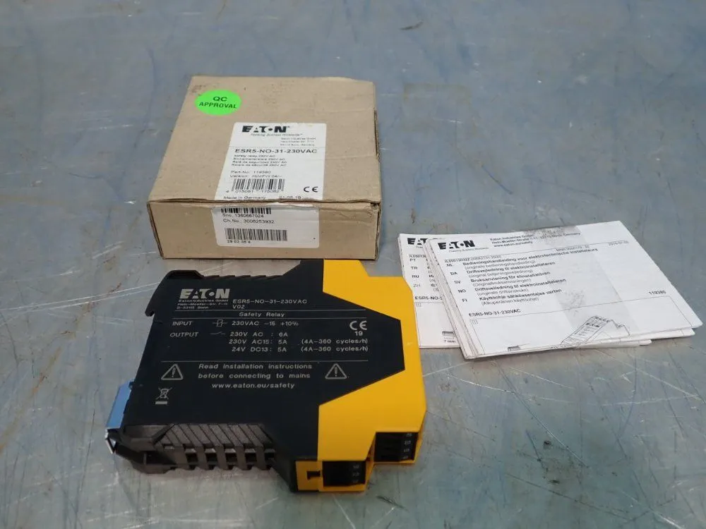 New | in-Stock EATON ESR5NO31230VAC Relays & Switches | HGR 24 #739665