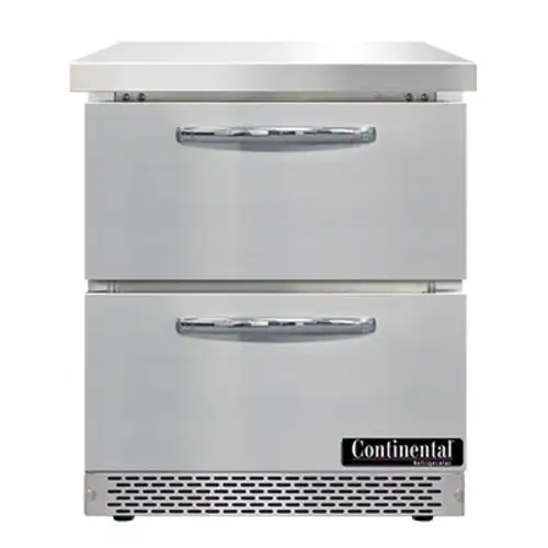 Continental SW27N-FB-D 27" Worktop Refrigerator W/ (1) Sections, 115v