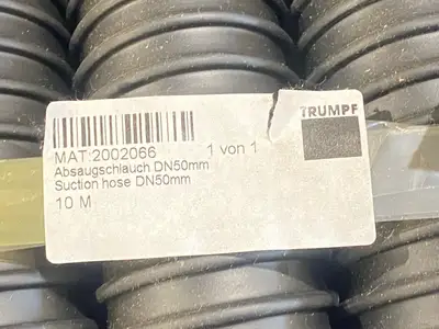 USED TRUMPF SUCTION HOSE DN50MM 10M