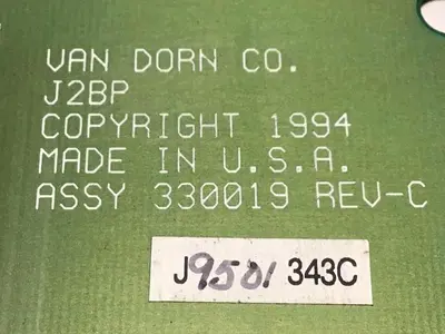 USED VAN DORN PC330-019 330-019