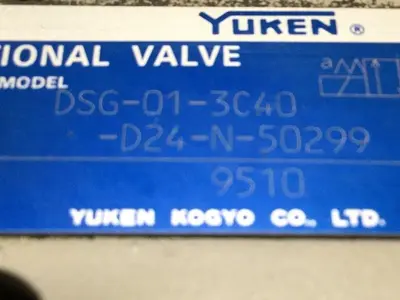 USED YUKEN DSG-01-3C40-D24-N-50299