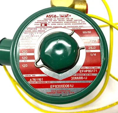 USED ASCO RED HAT SOLENOID VALVE 3-WAY