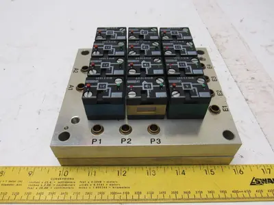 Rexroth Crouzet 81501025 Pneumatic Logic Component And Element Manifold Assembly