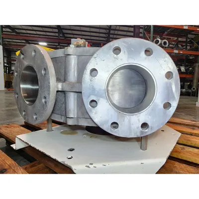 Used Reimelt GmbH 4" Single-channel Stainless Steel Tunnel Diverter Valve