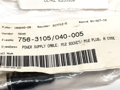 New | in-Stock Wago 0756-3105/040-005 Cable & Wire Michigan US | Maverick Industrial Sales #1502413