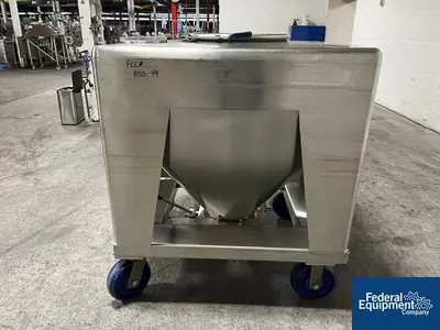 USED TOTE Systems 48" x 42" x 10"  Tote Systems Stainless Steel Transfer Bins