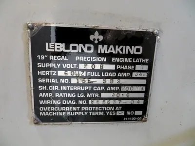 1988 LEBLOND MAKINO REGAL SERVO-SHIFT Engine Lathes | GMT (13)