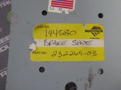 Bucyrus Erie 232269-03 Brake Shoe 232259 Used