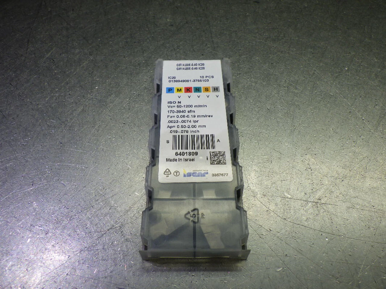 Iscar Carbide Grooving / Parting Inserts QTY10 GIFI4.00E-0.40 IC20 (LOC2375)