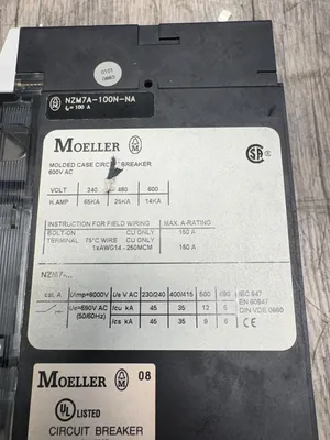 MÖELLER NZM7A-100N-NA Electrical/PLC/Automation | ESS Industrial Equipment Sales (9)